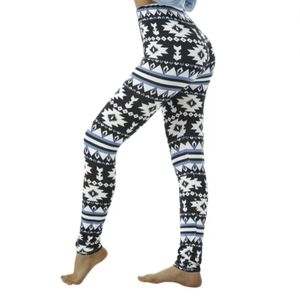 HP Aztec Southwestern Full Length Stretch Leggings Women's Large